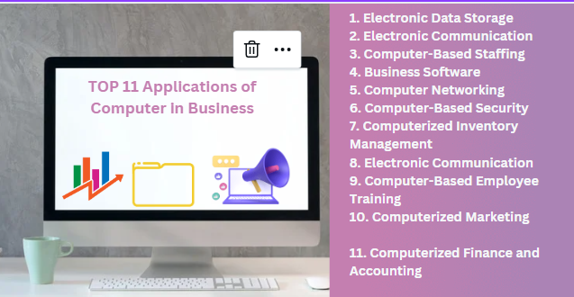 Computer Application in Business Notes
